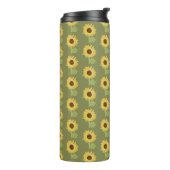 Sonnenblume Aquarell Thermosbecher (Nach links gedreht)