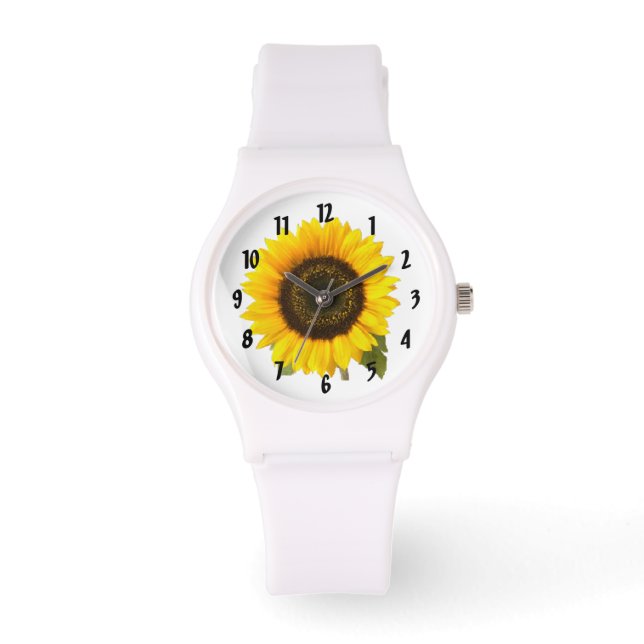Sonnenblume Armbanduhr (Vorderseite)
