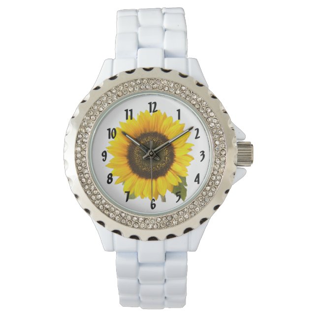 Sonnenblume Armbanduhr (Vorderseite)