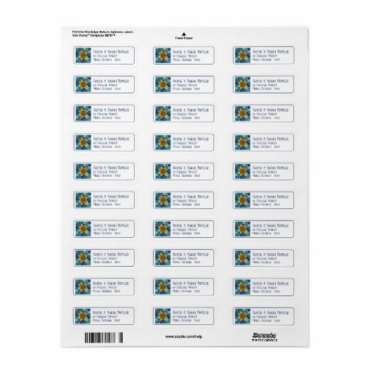 Sonnenblume auf blauem Patchwork Quilt Geometric F (Vorne)