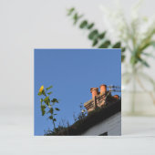 Sonnenblume auf dem Dach. (Stehend Vorderseite)