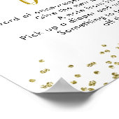 Sonnenblume auf dem Weg Babydusche Spätnachtskalen Poster (Ecke)