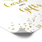 Sonnenblume auf dem Weg Babyduschkarten und Gesche Poster (Ecke)