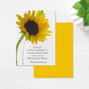 Sonnenblume auf der White Wedding Wohltätigkeit Li