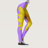 Sonnenblume auf lila leggings (Rechts)