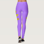 Sonnenblume auf lila leggings (Rückseite)