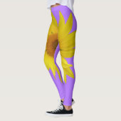 Sonnenblume auf lila leggings (Links)