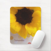 Sonnenblume auf Polka-Punkte-Mousepad Mousepad (Mit Mouse)