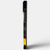 Sonnenblume auf schwarz Case-Mate iPhone hülle (Rückseite / Links)