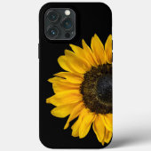 Sonnenblume auf schwarz Case-Mate iPhone hülle (Rückseite)