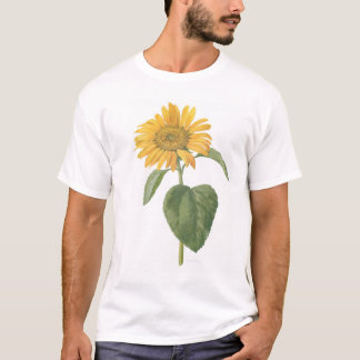 Sonnenblume auf Weiß T-Shirt