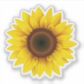 Sonnenblume Aufkleber (Vorderseite)