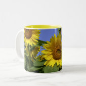 Sonnenblume aus der Provence Zweifarbige Tasse (Vorderseite Links)