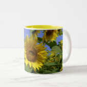 Sonnenblume aus der Provence Zweifarbige Tasse (VorderseiteRechts)
