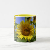 Sonnenblume aus der Provence Zweifarbige Tasse (Mittel)