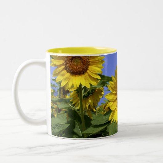 Sonnenblume aus der Provence Zweifarbige Tasse (Links)
