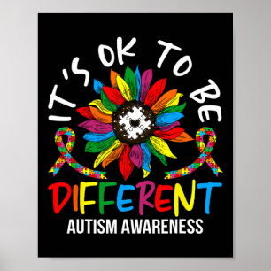 Sonnenblume Autismus-Bewusstseinsmonat Für Autismu Poster