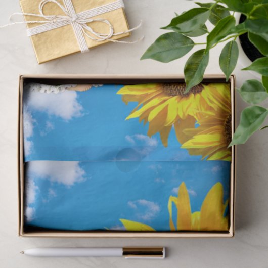 Sonnenblume Baby Angel Blumenzwirn Seidenpapier (Geschenk)