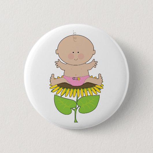 Sonnenblume-Baby Button (Vorderseite)