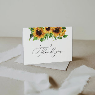 Sonnenblume Baby Dusche Danke Karte