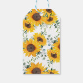 Sonnenblume Baby Dusche Gefallen Tag Geschenkanhänger (Rückseite)