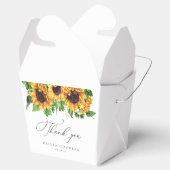 Sonnenblume Baby Dusche Gefälligkeitsbox Geschenkschachtel (Geöffnet)