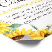 Sonnenblume Baby Duschgel Spielzeichen Poster (Ecke)