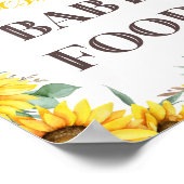 Sonnenblume Baby Duschgel Spielzeichen Poster (Ecke)