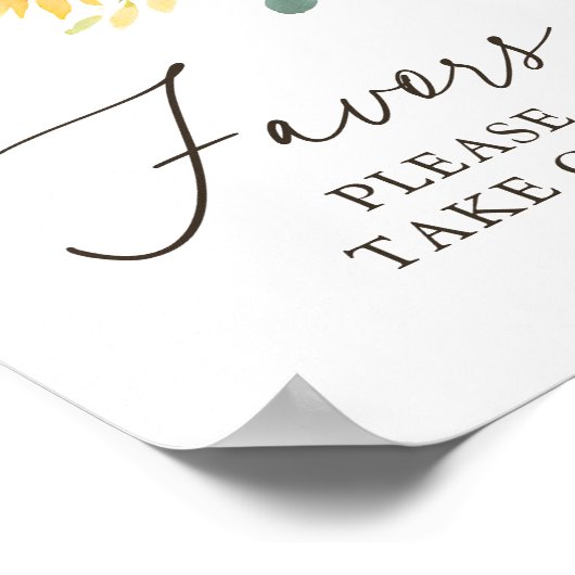 Sonnenblume Baby Duwer Favorit Schild (Ecke)