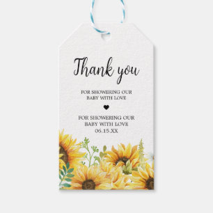 Sonnenblume Baby Duwer Fevor Tags Geschenkanhänger