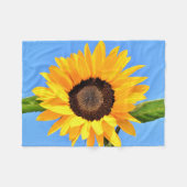 Sonnenblume Baby Fleece Blanket (Vorderseite (Horizontal))