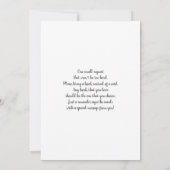 Sonnenblume Baby in Bloom Baby Shower Girl Einladung (Rückseite)