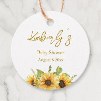 Sonnenblume | Baby In Bloom Babyparty Geschenkanhänger