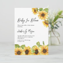 Sonnenblume | Baby in Blüte Baby Shower