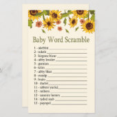 Sonnenblume Baby Wortspiel (Vorne/Hinten)