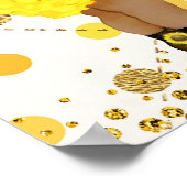 Sonnenblume Babydusche Begrüßungszeichen Poster (Ecke)