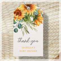 Sonnenblume | Babydusche Vielen Dank für Ihre Unte