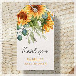 Sonnenblume | Babydusche Vielen Dank für Ihre Unte Geschenkanhänger