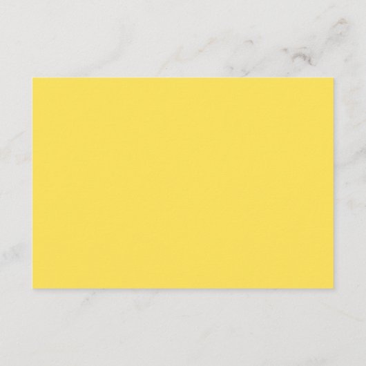 Sonnenblume Babydusche Windelwanne Elegantes Skrip Begleitkarte (Rückseite)