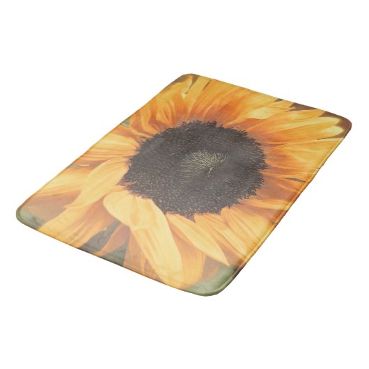 Sonnenblume Badematte (Schrägansicht)