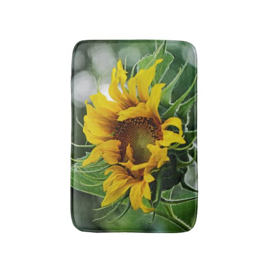 Sonnenblume Badematte (Vorderseite Vertikal)