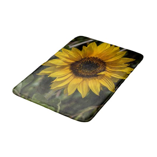 Sonnenblume Badematte (Schrägansicht)