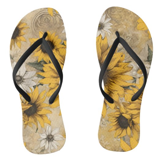 Sonnenblume Badesandalen (Fußbett)