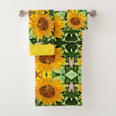 Sonnenblume-Badezimmer-Tuch-Set Badhandtuch Set (Insitu)