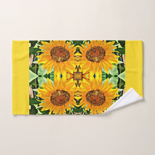 Sonnenblume-Badezimmer-Tuch-Set Badhandtuch Set (Handtuch)