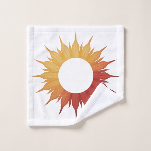 Sonnenblume Badhandtuch Set (Waschlappen)