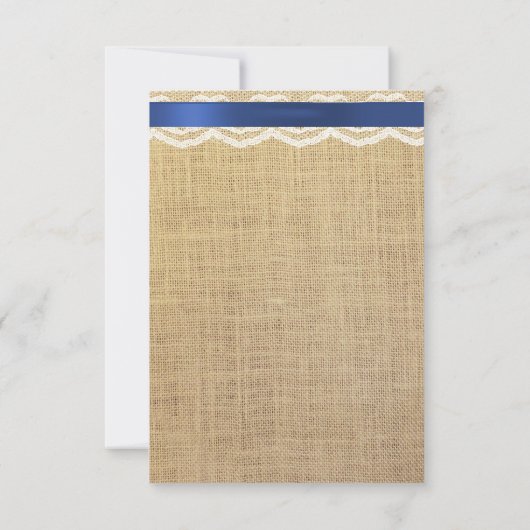 Sonnenblume Ball Lace & Burlap Brautparty Bingo (Rückseite)