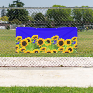 Sonnenblume Banner Ukraine Flaggenfarben - Freihei