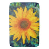Sonnenblume Beauty Badematte (Vorderseite Vertikal)
