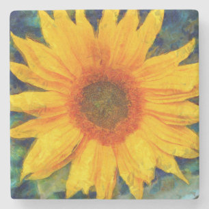 Sonnenblume Beauty Steinuntersetzer
